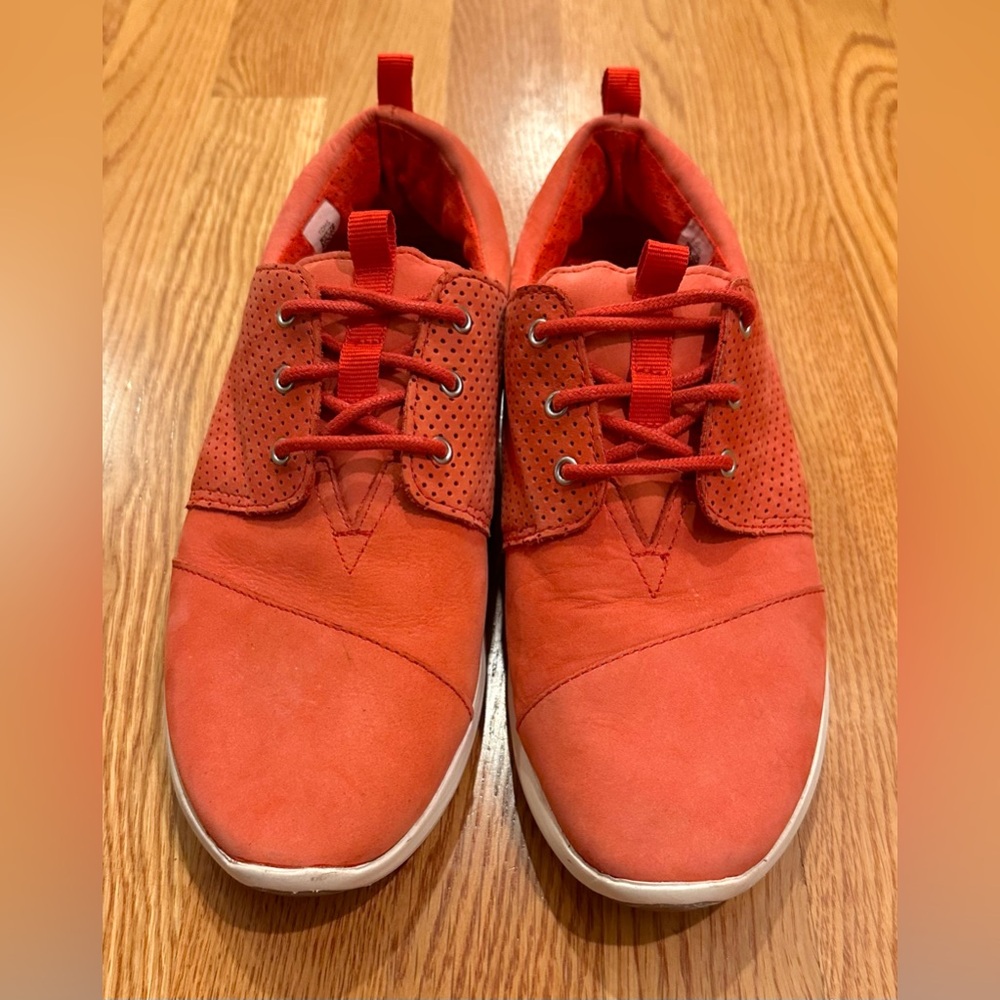 TOMS Red Del Rey Lace-Up  Sneaker Size Women 9